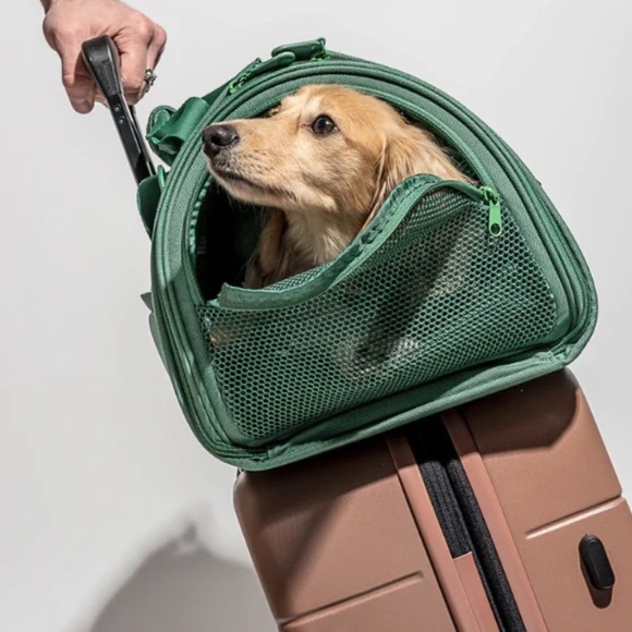 Wild One Travel Dog Carrier Green (Spruce) with Detachable Strap - Picture 4 of 10